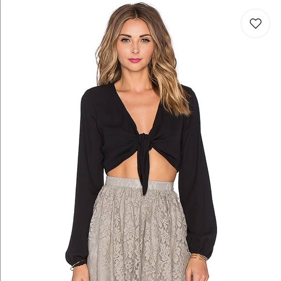Show Me Your MuMu Tops - SMYM Tie Crop Top